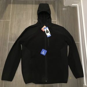 Reebok Men's Hybrid Softshell Jacket, Black, Large